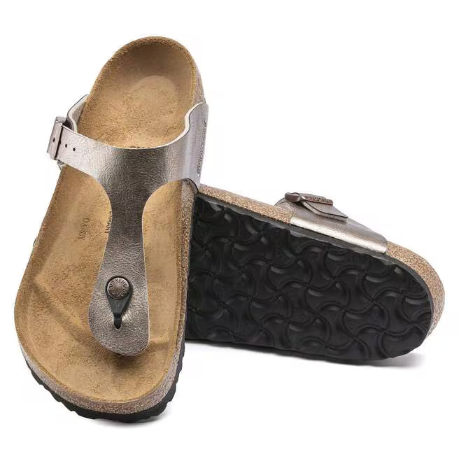 Birkenstock Madrid Micro Fibre Gator Gleam - Silver, Width