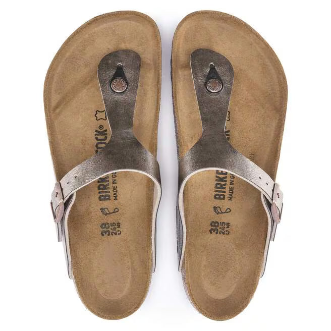 Birkenstock Madrid Micro Fibre Gator Gleam - Silver, Width