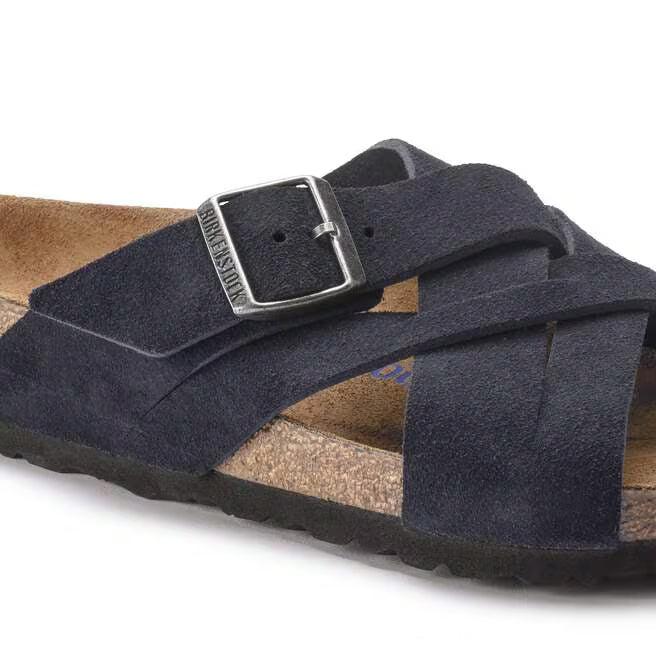 Birkenstock Salina Birko-Flor Suede Leather - Gold, Narrow