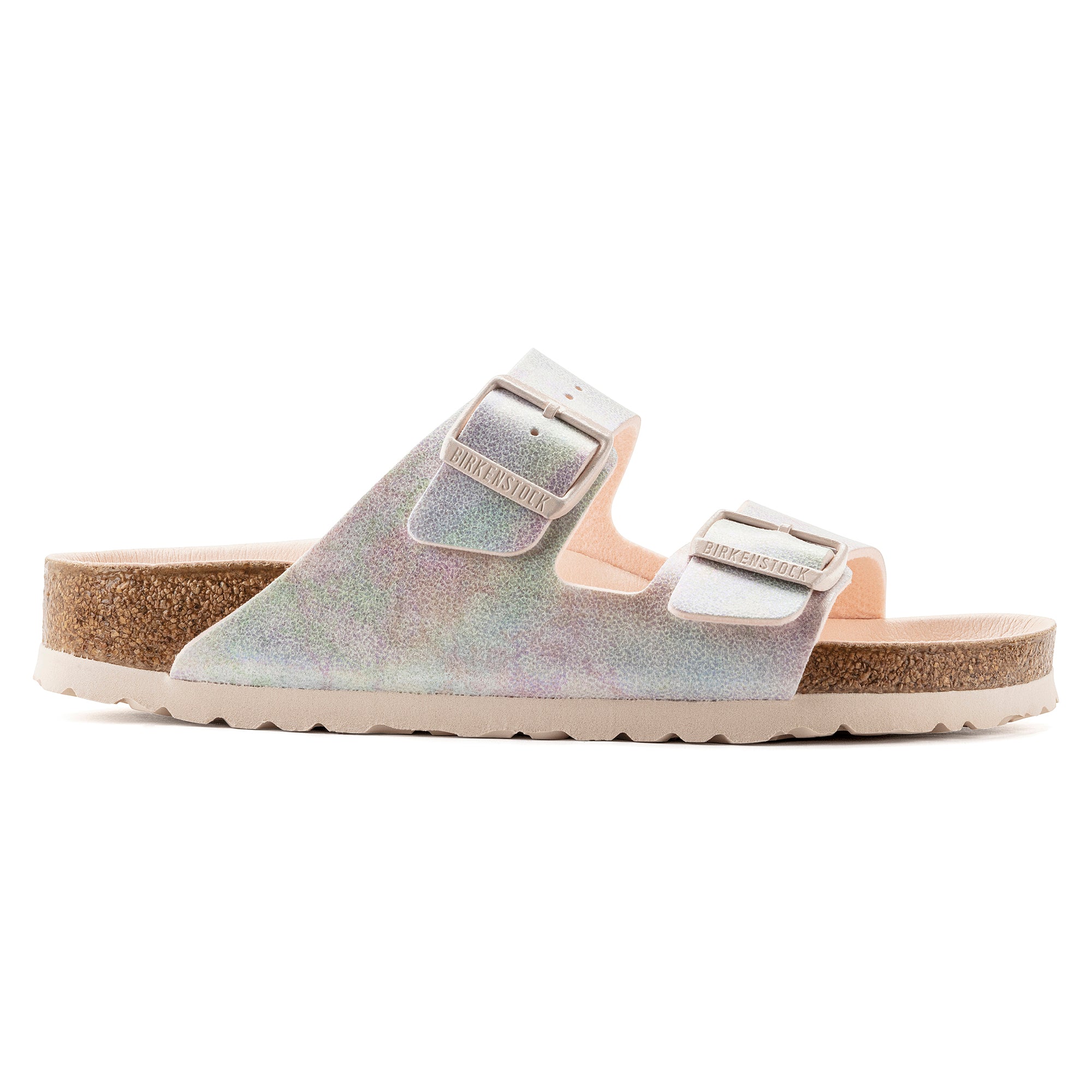 BIRKENSTOCK ARIZONA VEGAN IRID ROSE MICROFIBER REGULAR