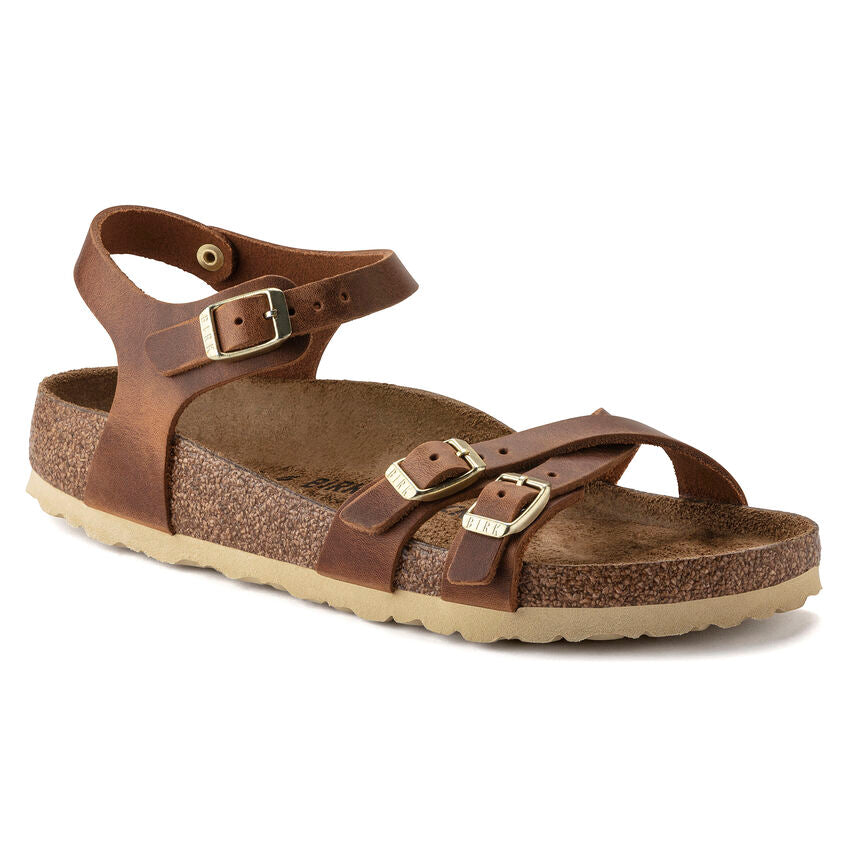 BIRKENSTOCK KUMBA COGNAC OIL LEATHER REGULAR