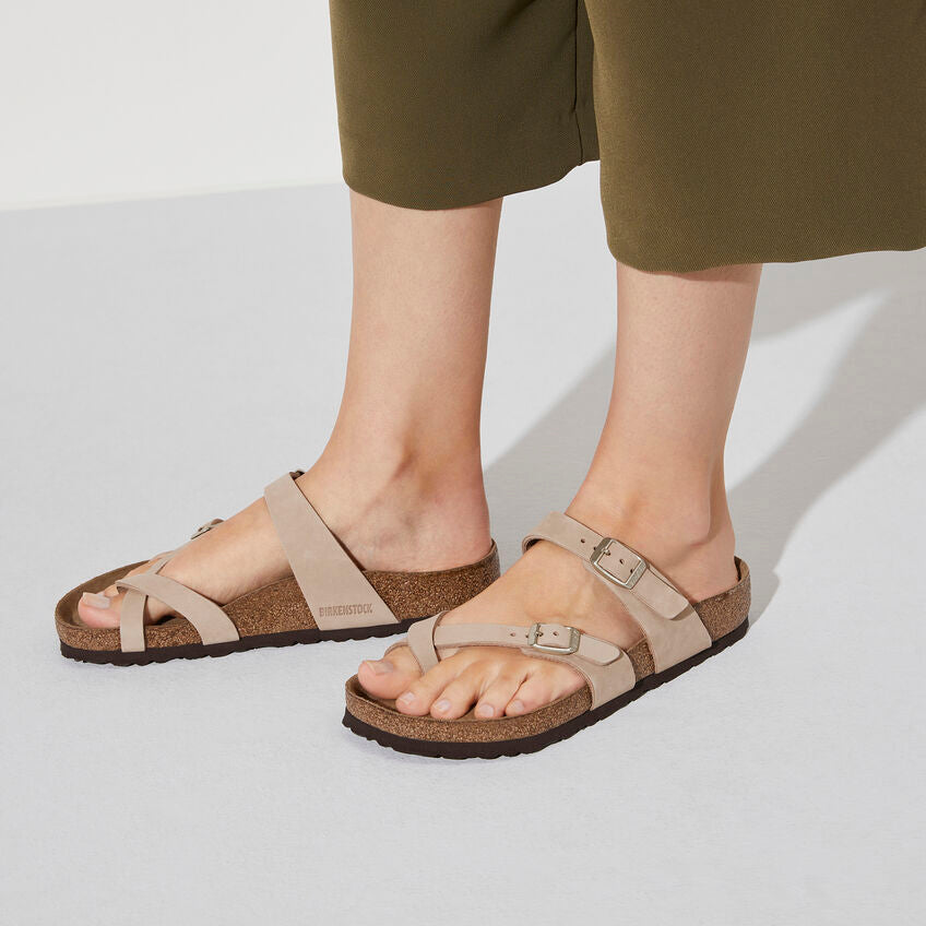 BIRKENSTOCK MAYARI SOFT FOOTBED SANDCASTLE NUBUCK REGULAR