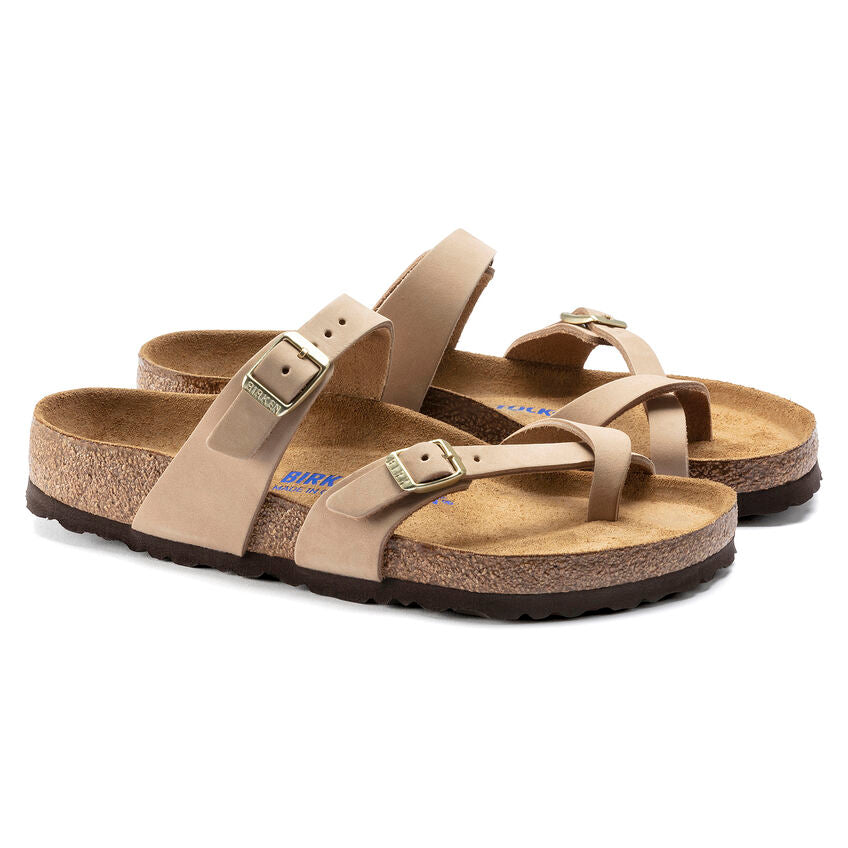 BIRKENSTOCK MAYARI SOFT FOOTBED SANDCASTLE NUBUCK REGULAR