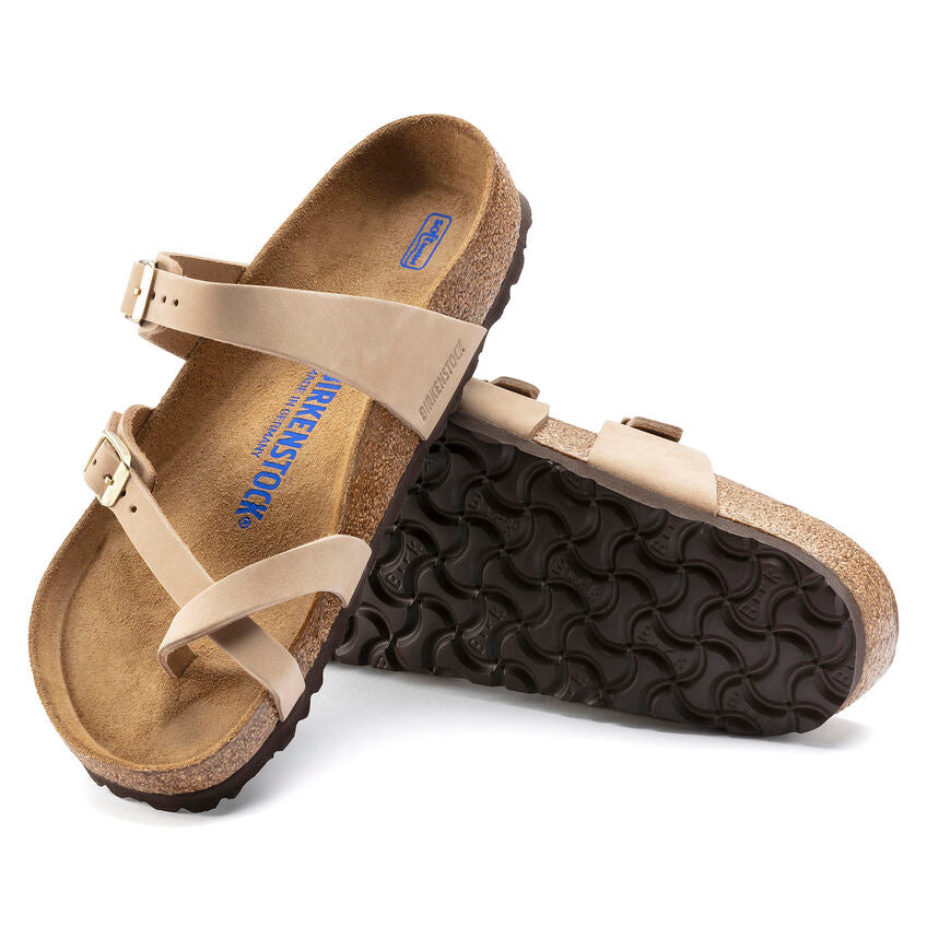 BIRKENSTOCK MAYARI SOFT FOOTBED SANDCASTLE NUBUCK REGULAR