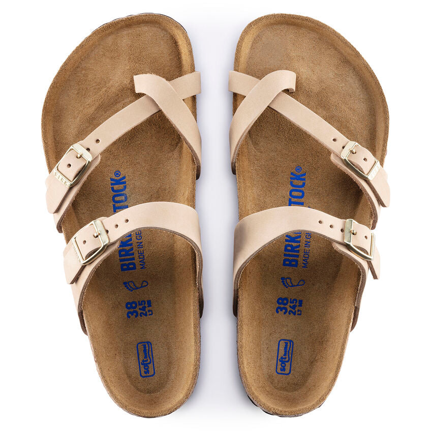BIRKENSTOCK MAYARI SOFT FOOTBED SANDCASTLE NUBUCK REGULAR