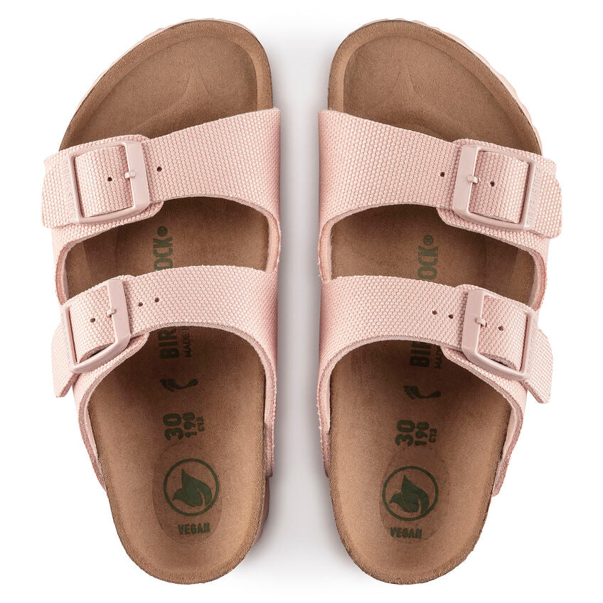 BIRKENSTOCK ARIZONA VEGAN KID PINK TEXTILE NARROW