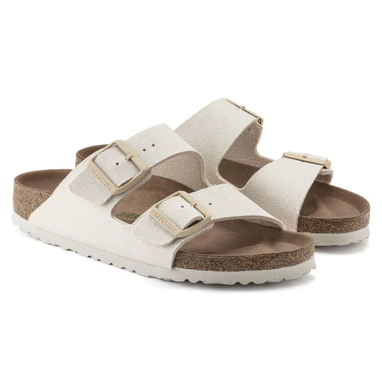 BIRKENSTOCK ARIZONA VEGAN EGGSHELL TEXTILE REGULAR