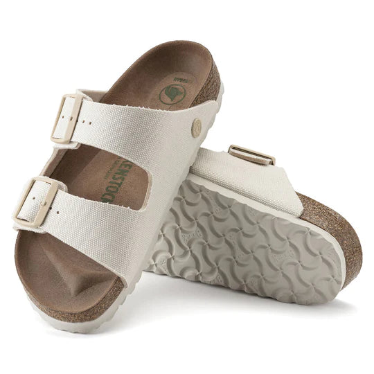 BIRKENSTOCK ARIZONA VEGAN EGGSHELL TEXTILE REGULAR