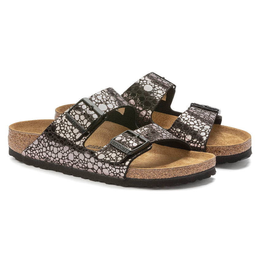 BIRKENSTOCK ARIZONA STONES BLACK BIRKO FLOR NARROW