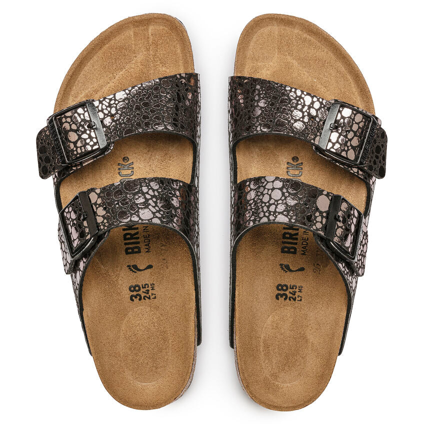 BIRKENSTOCK ARIZONA STONES BLACK BIRKO FLOR NARROW