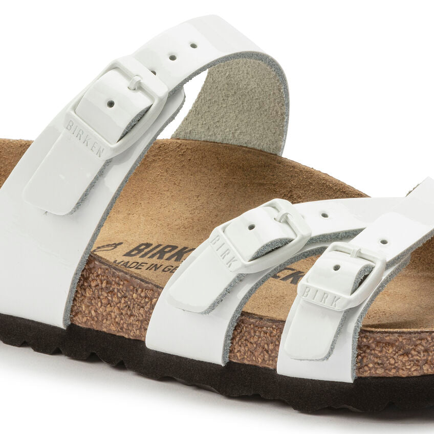 BIRKENSTOCK FRANCA WHITE PATENT LEATHER REGULAR
