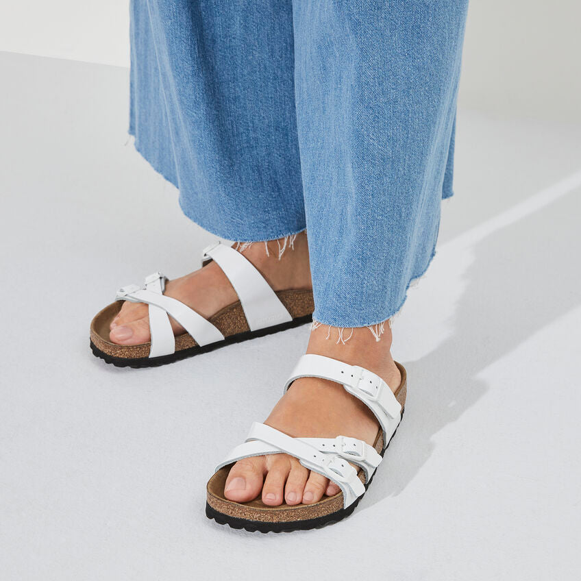 BIRKENSTOCK FRANCA WHITE PATENT LEATHER REGULAR