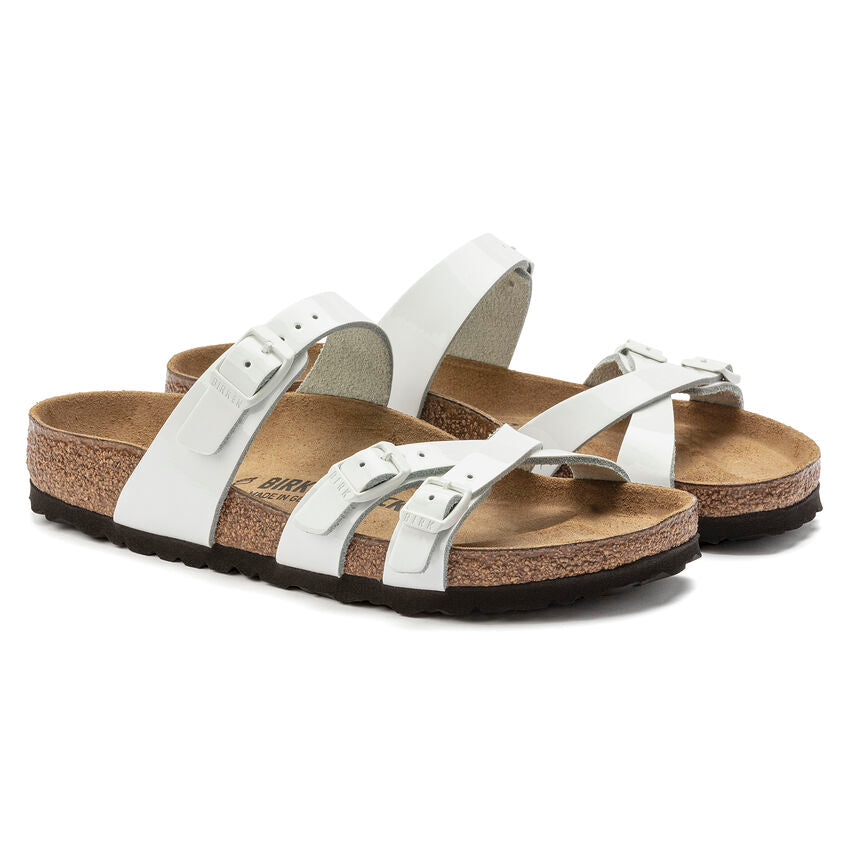 BIRKENSTOCK FRANCA WHITE PATENT LEATHER REGULAR