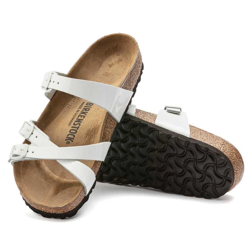 BIRKENSTOCK FRANCA WHITE PATENT LEATHER REGULAR