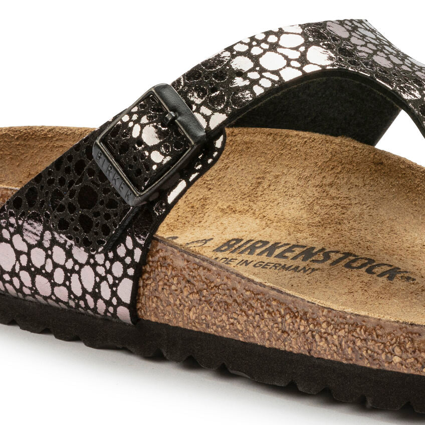 BIRKENSTOCK GIZEH STONE BLACK BIRKO FLOR REGULAR