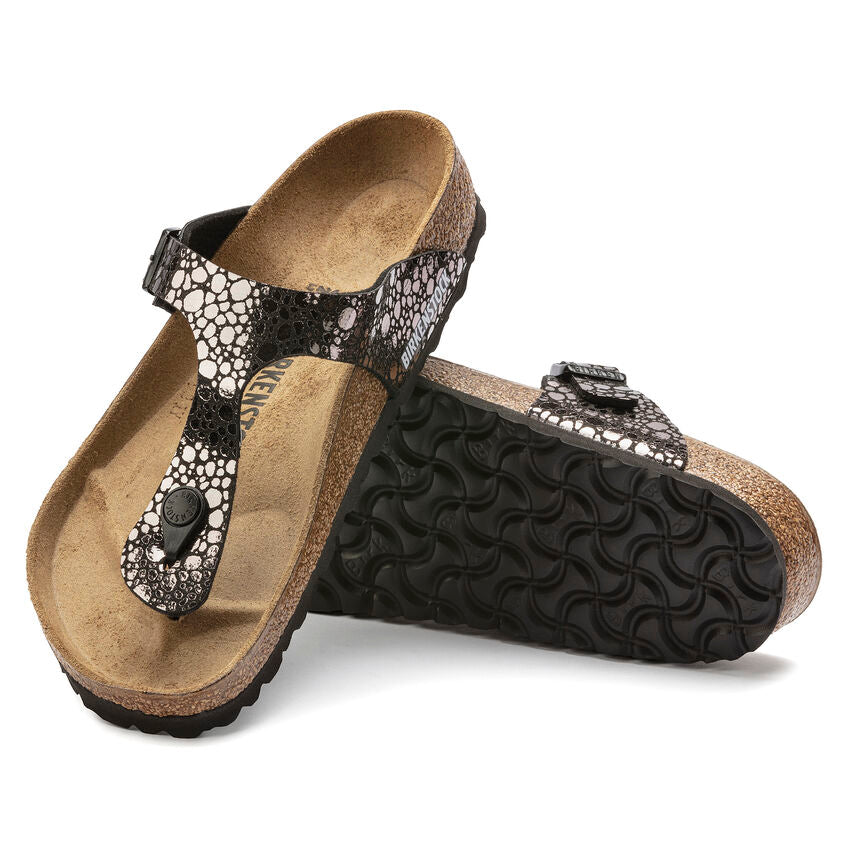 BIRKENSTOCK GIZEH STONE BLACK BIRKO FLOR REGULAR