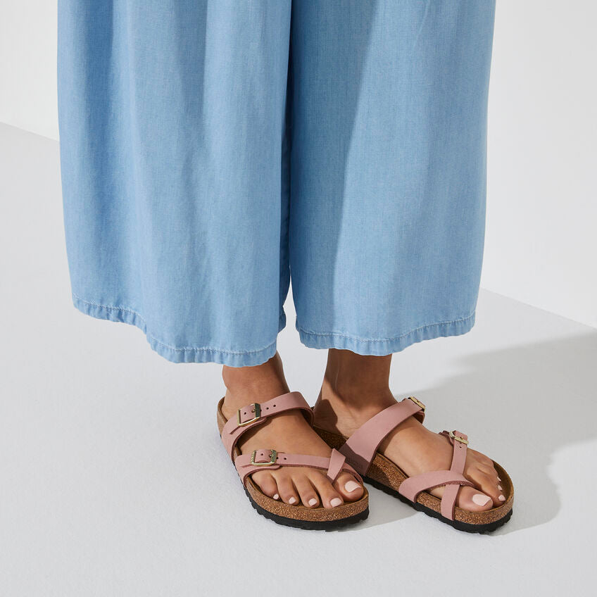 BIRKENSTOCK MAYARI SOFT FOOTBED OLD ROSE NUBUCK REGULAR