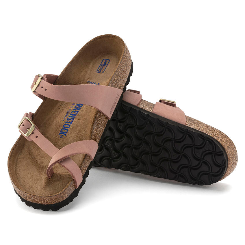 BIRKENSTOCK MAYARI SOFT FOOTBED OLD ROSE NUBUCK REGULAR