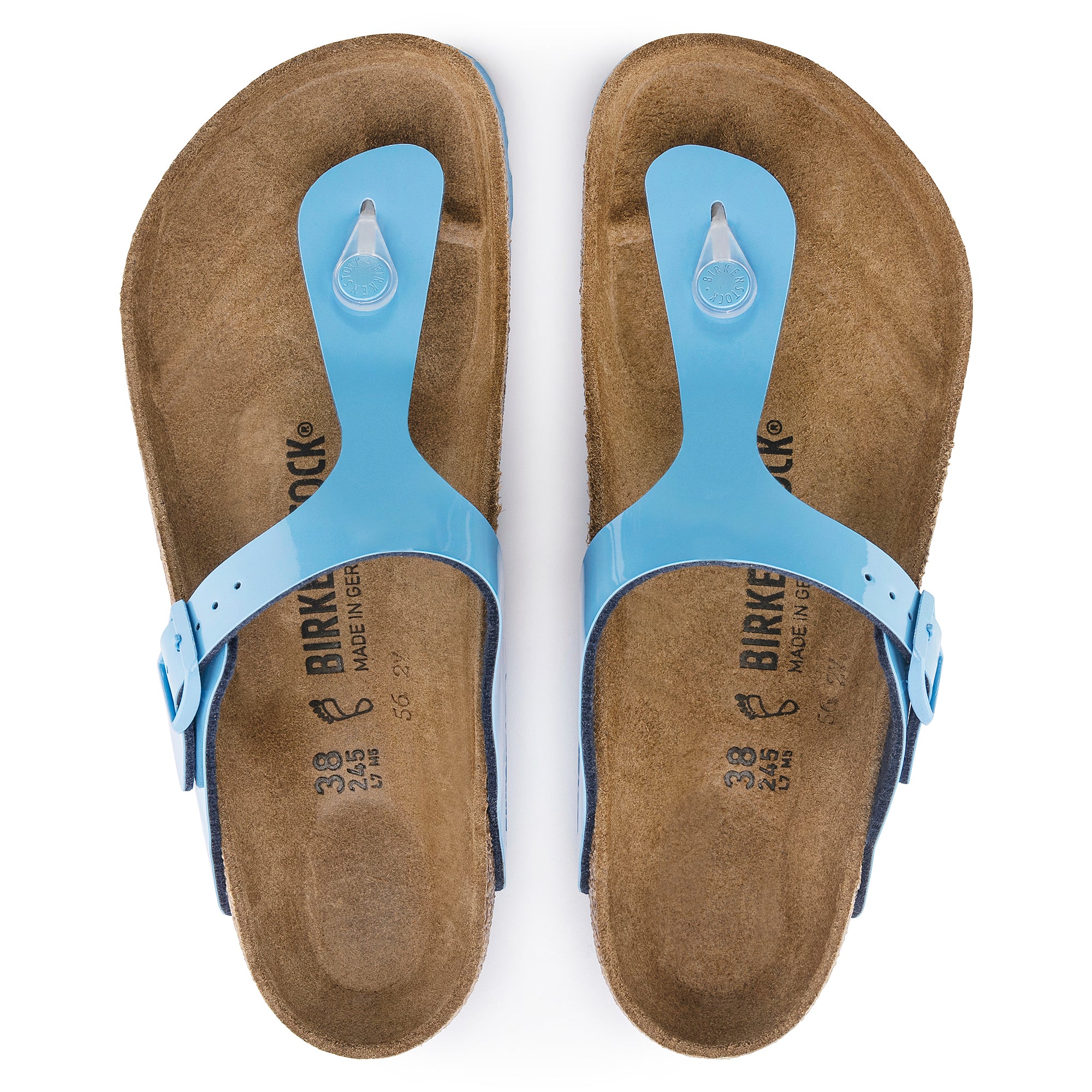 BIRKENSTOCK GIZEH VEGAN SKY BLUE CANVAS REGULAR