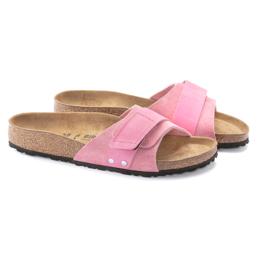BIRKENSTOCK OITA CANDY PINK SUEDE NARROW