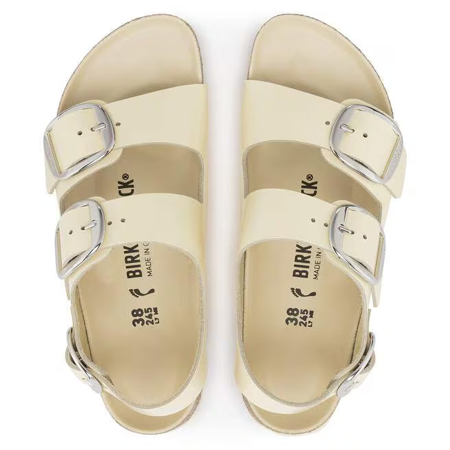Birkenstock Zermatt Premium Suede Leather Rubber - Eggshell, Regular