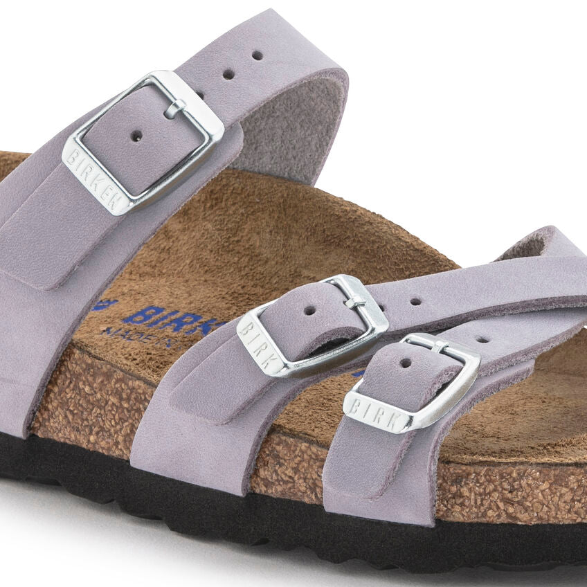 BIRKENSTOCK FRANCA SOFT FOOTBED PURPLE FOG NUBUCK REGULAR