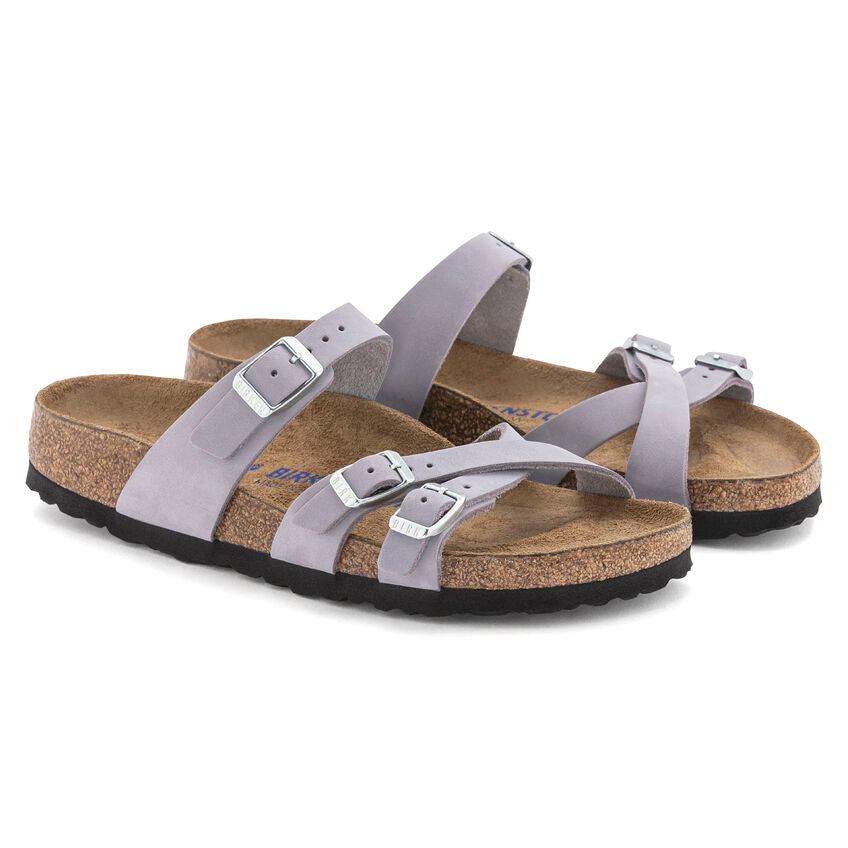 BIRKENSTOCK FRANCA SOFT FOOTBED PURPLE FOG NUBUCK REGULAR