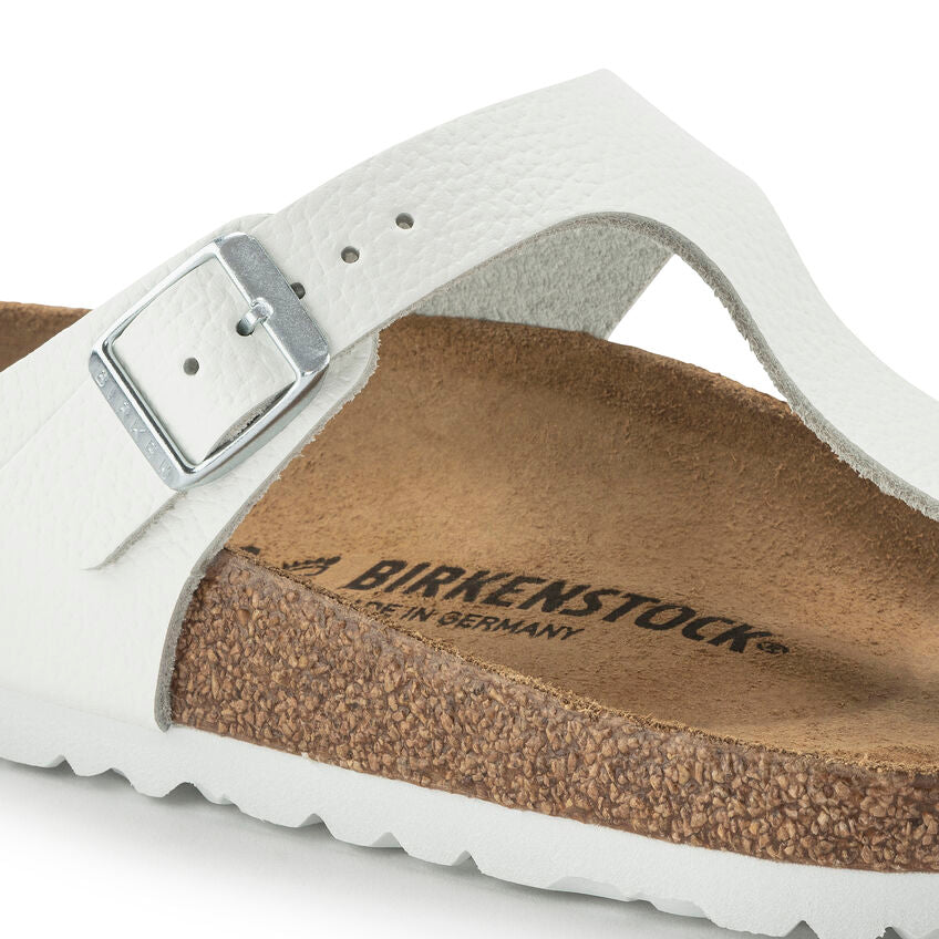 BIRKENSTOCK GIZEH WHITE LEATHER REGULAR