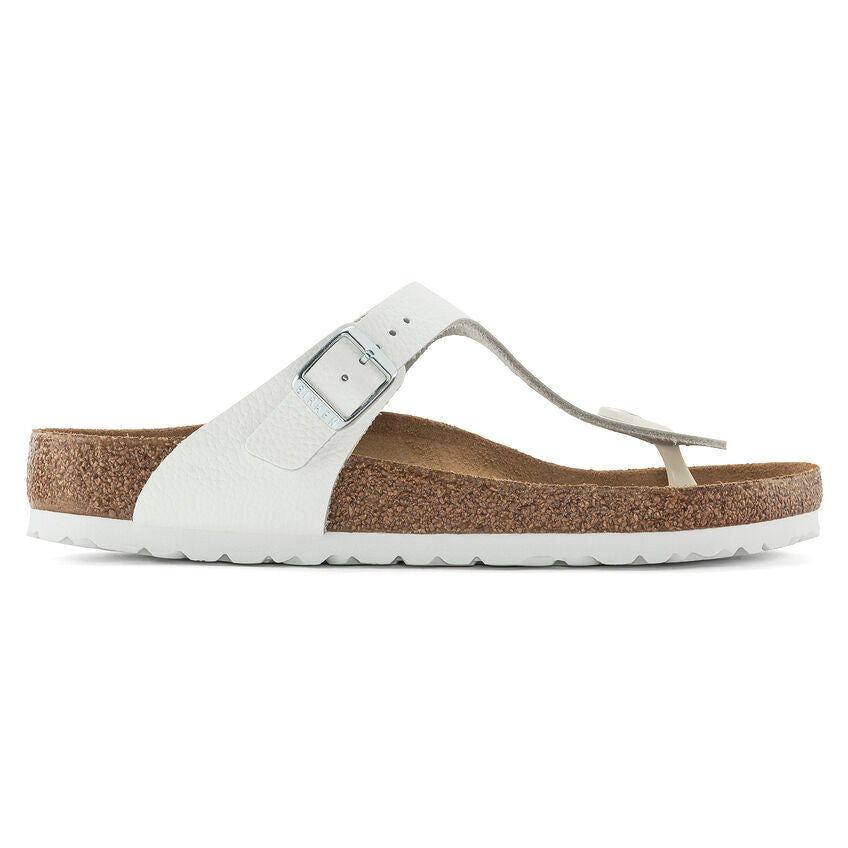 BIRKENSTOCK GIZEH WHITE LEATHER REGULAR