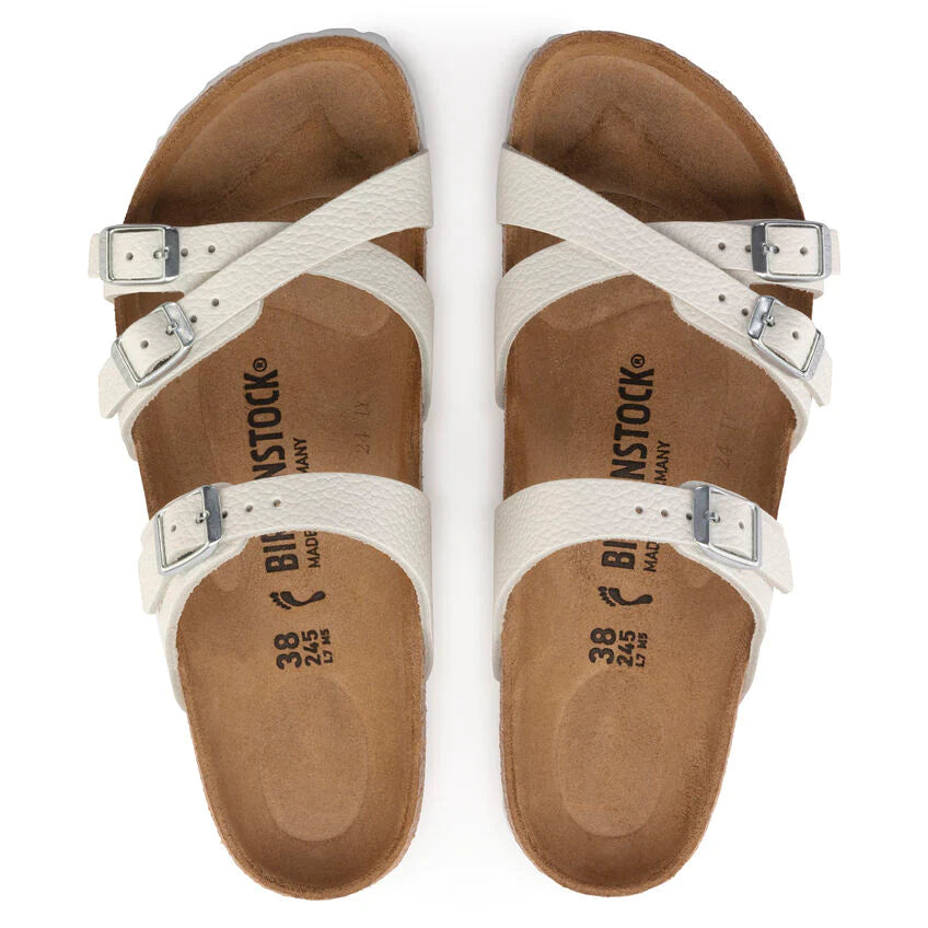 BIRKENSTOCK FRANCA WHITE LEATHER REGULAR