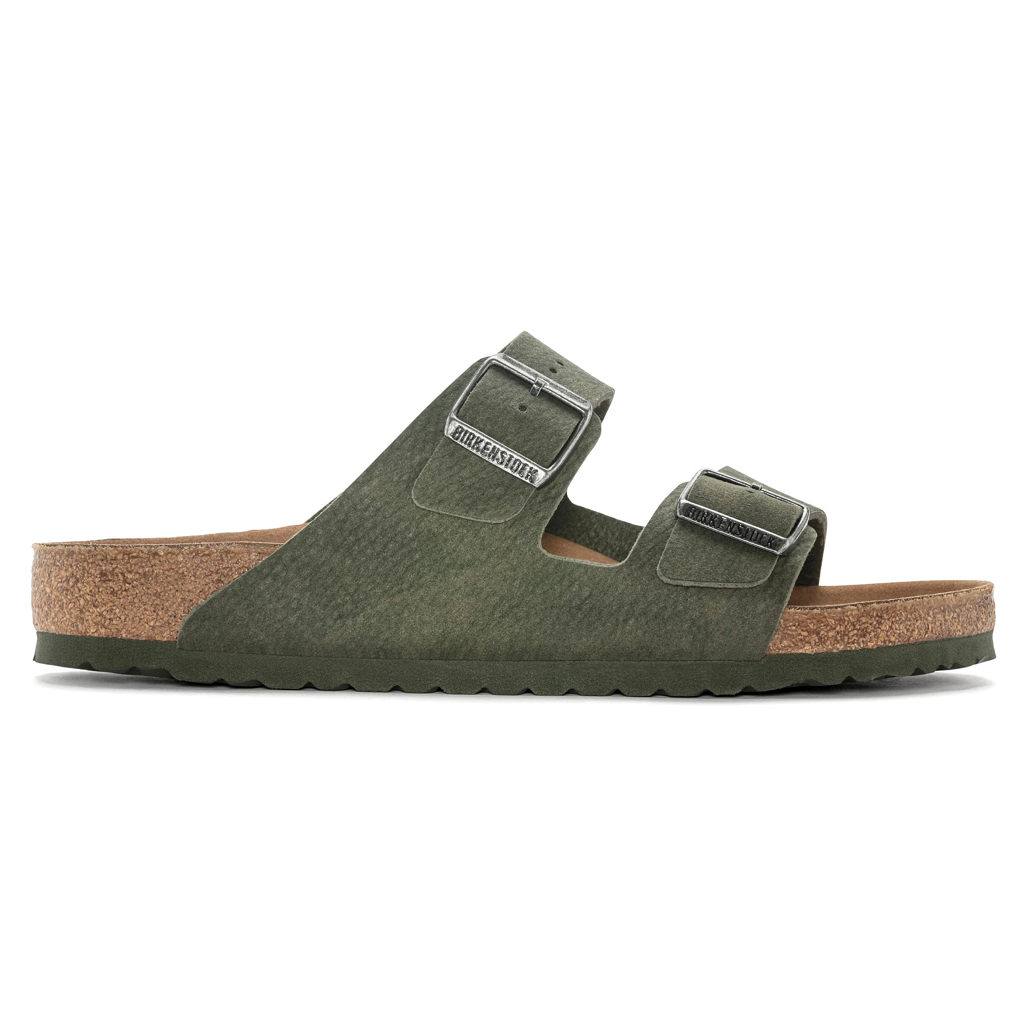 BIRKENSTOCK ARIZONA VEGAN DESERT DUST THYME BIG BUCKLE REGULAR