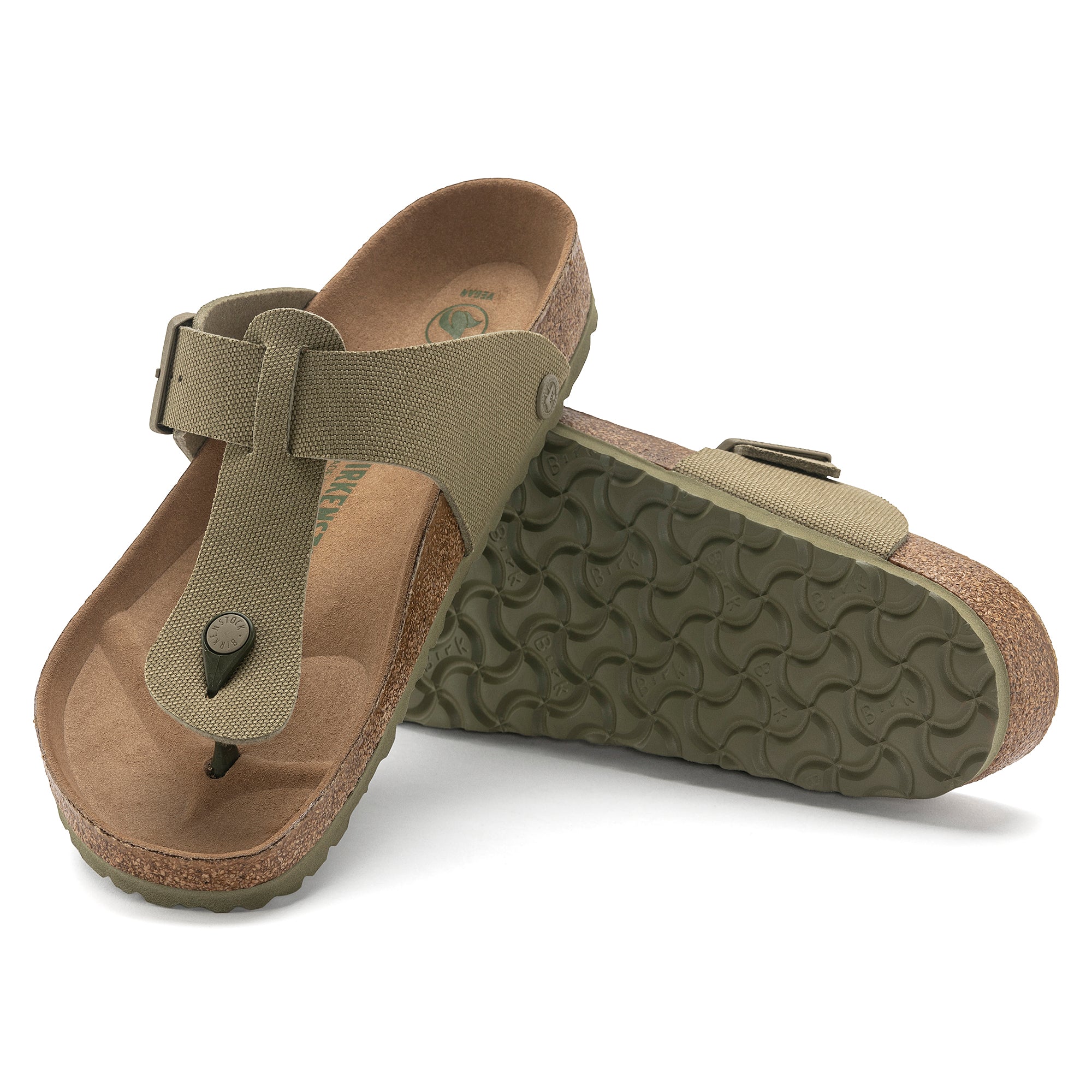 BIRKENSTOCK MEDINA VEGAN FADED KHAKI CANVAS REGULAR