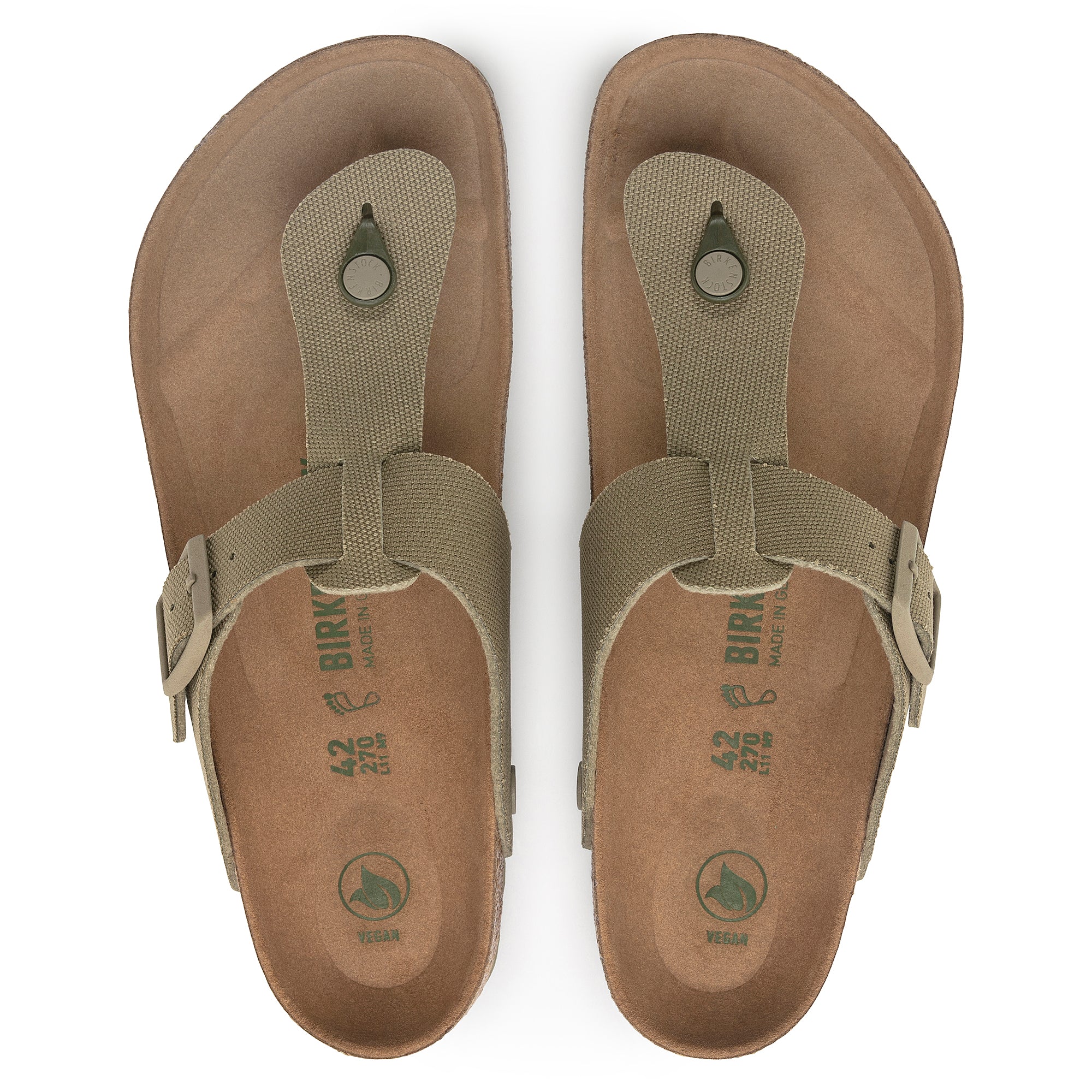 BIRKENSTOCK MEDINA VEGAN FADED KHAKI CANVAS REGULAR