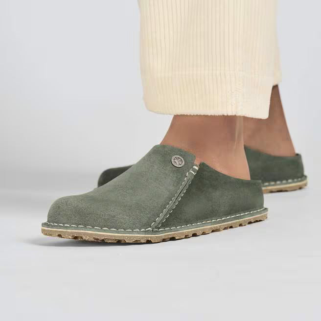 Birkenstock Zermatt Premium Suede Leather - Thyme, Regular