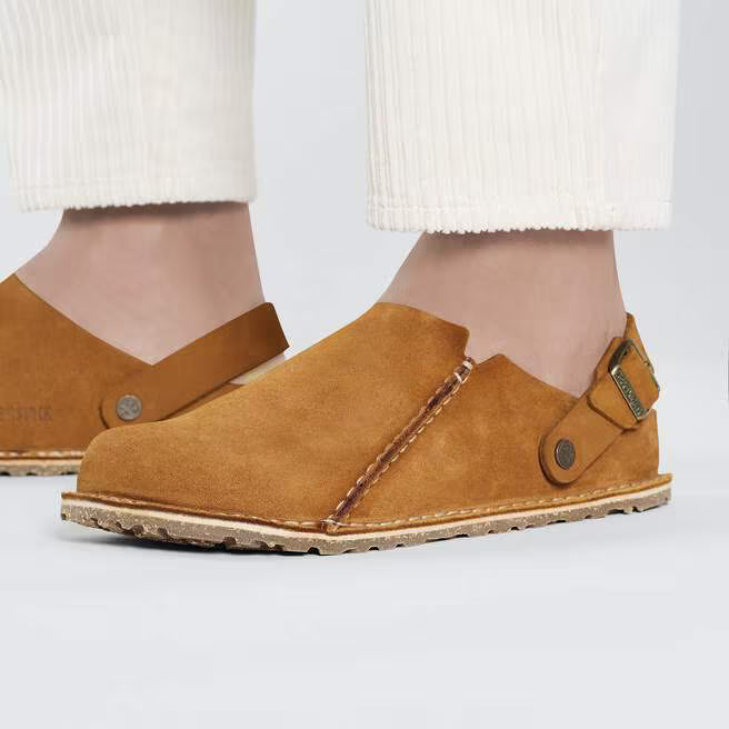 Birkenstock Fanny Ring Buckle Natural Leather Black