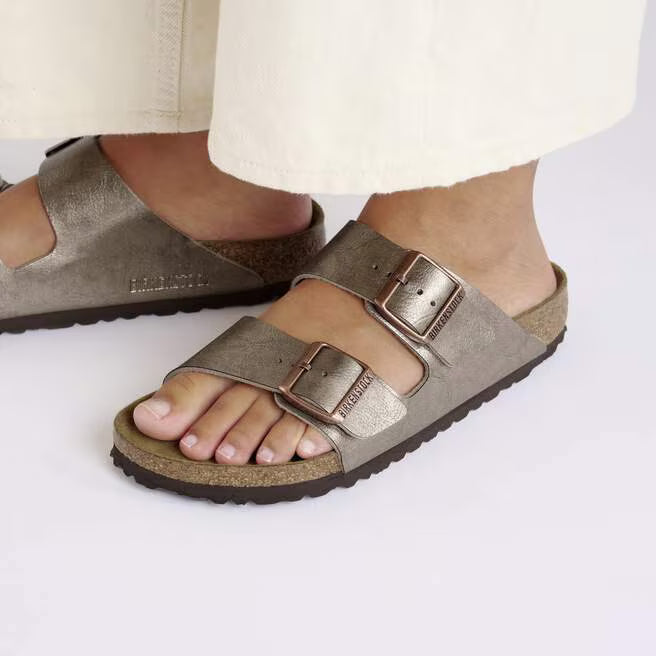 Birkenstock Arizona Birko-Flor Graceful - Taupe, Narrow