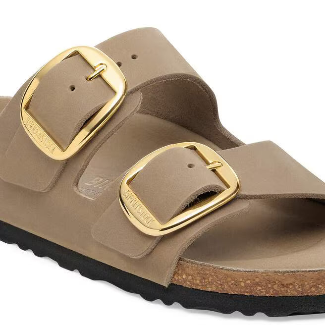 Birkenstock Arizona Big Buckle Natural Leather Tabacco Sandals - Brown - Narrow