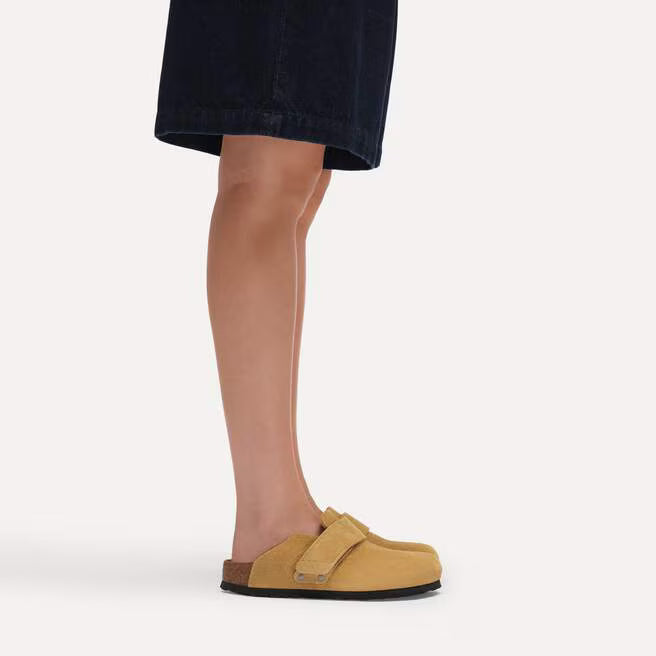 Birkenstock Arizona Suede Leather Soft Footbed - Pure Sage, Narrow