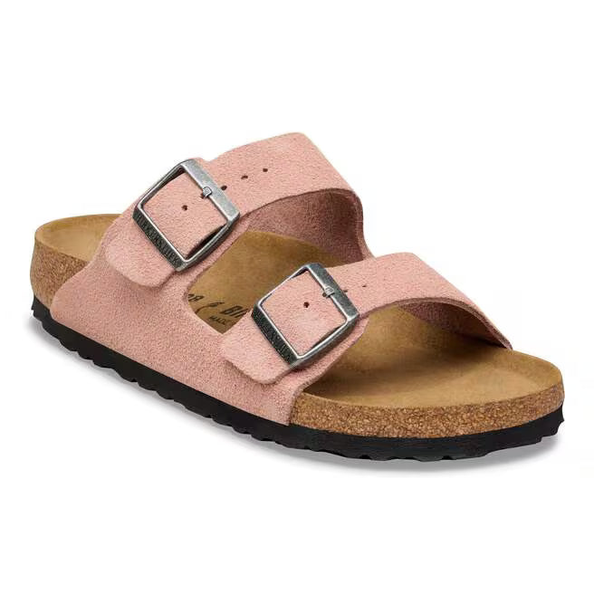 Birkenstock Arizona Suede Leather - Pink Clay, Narrow