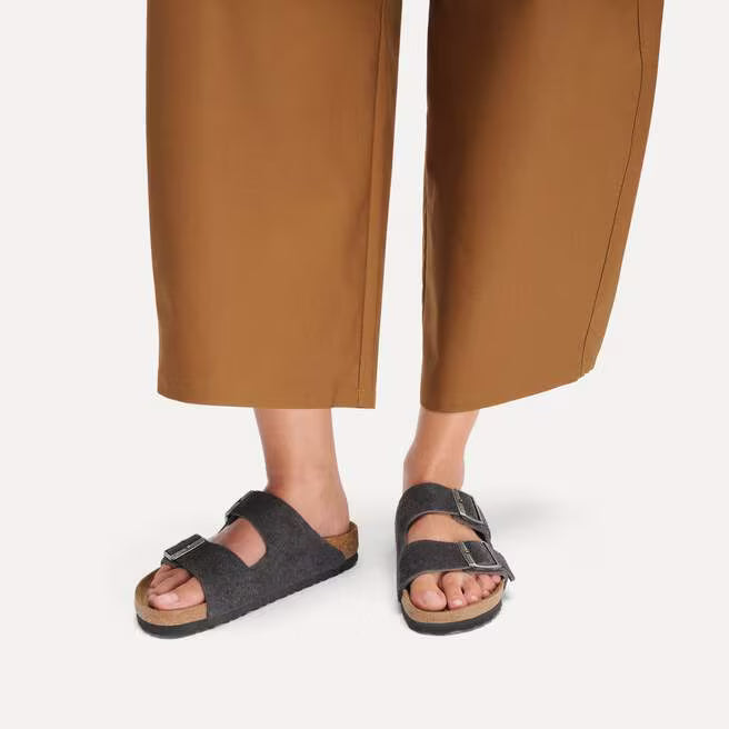Birkenstock Arizona Suede Leather - Charcoal, Narrow