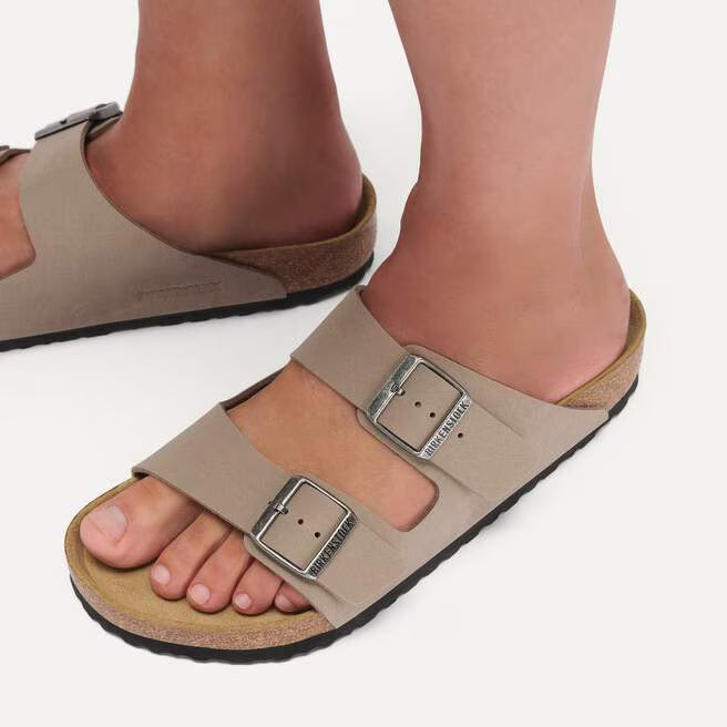 Birkenstock Arizona Birko-Flor - Gray Taupe, Narrow