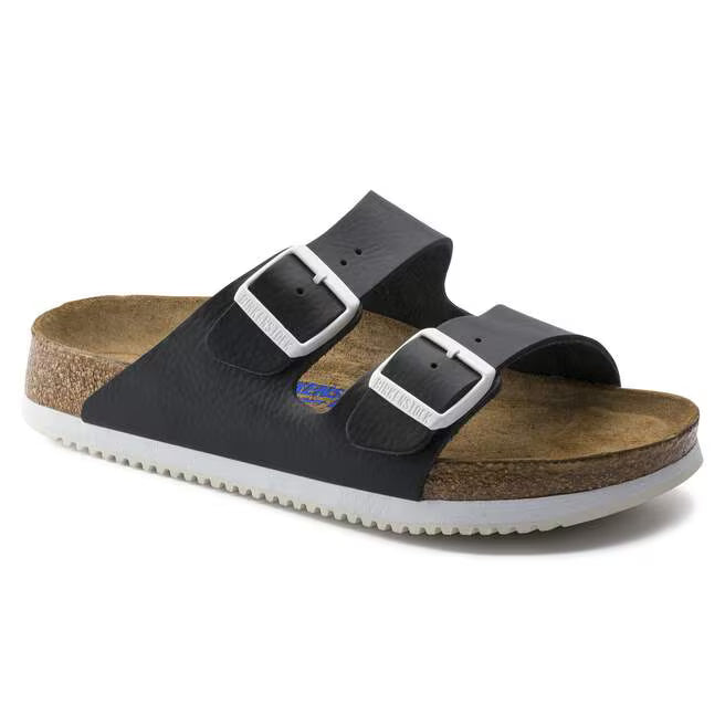 Birkenstock Arizona Prof Soft Footbed Leather - White, Narrow