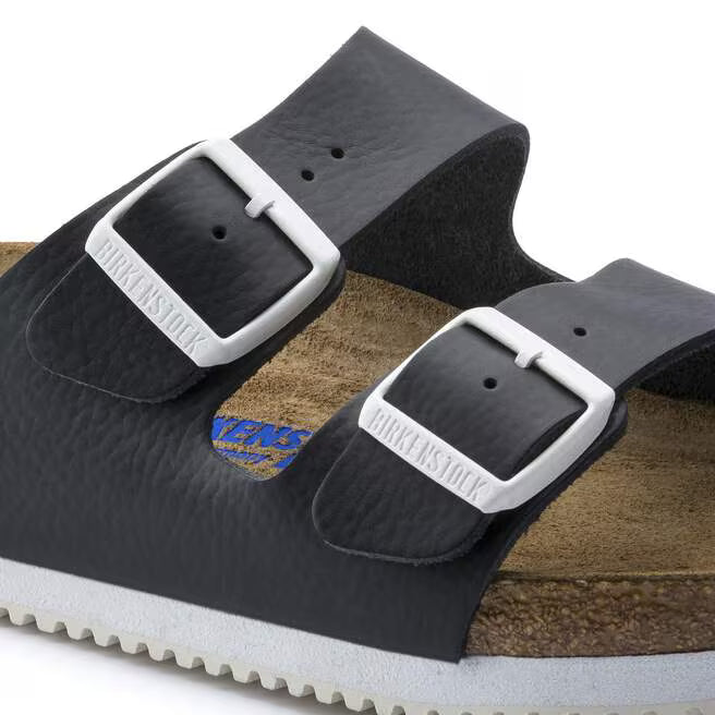 Birkenstock Arizona Prof Soft Footbed Leather - White, Narrow