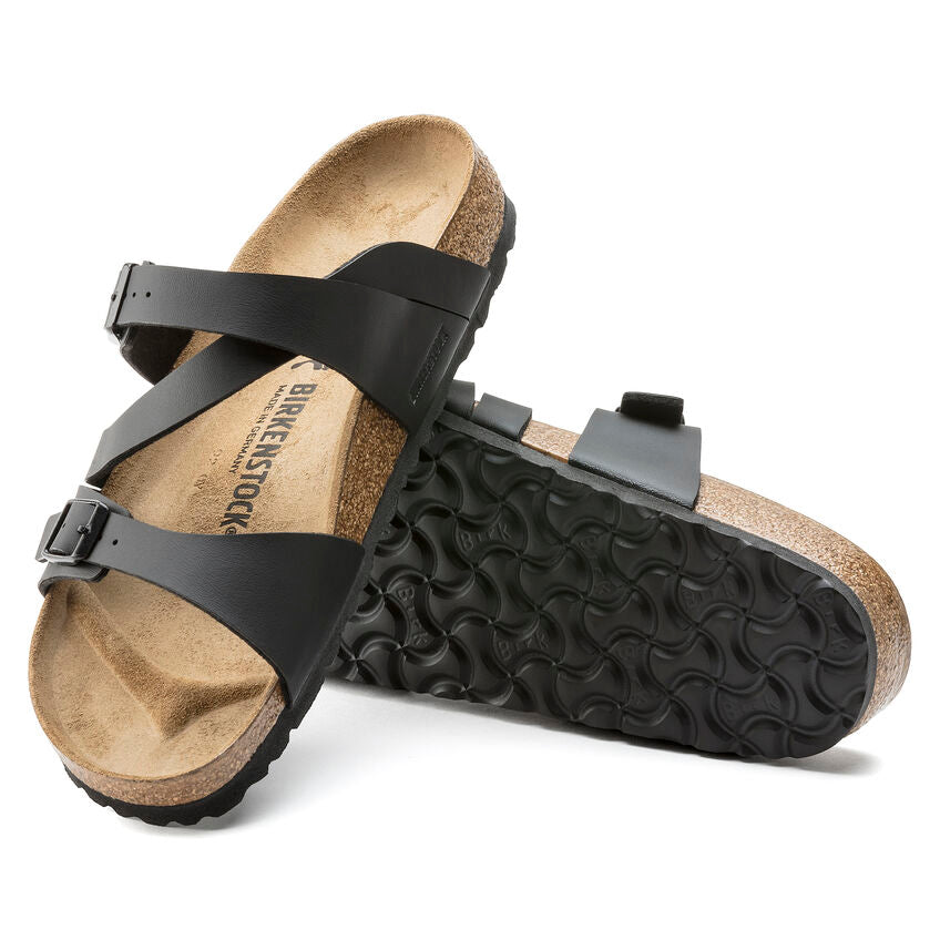 BIRKENSTOCK SALINA BLACK BIRKO FLOR NARROW