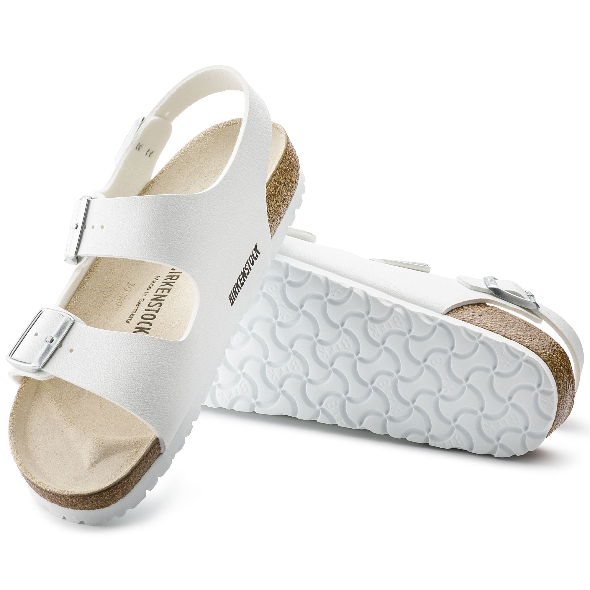 BIRKENSTOCK MILANO WHITE BIRKO FLOR NARROW