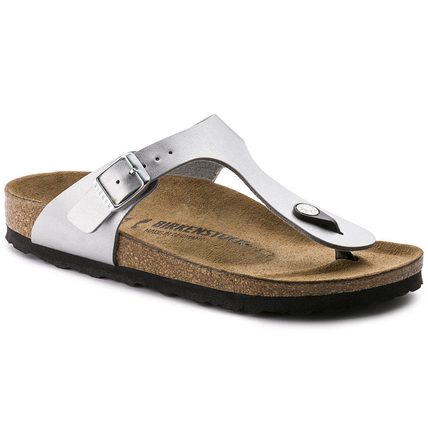 BIRKENSTOCK GIZEH SILVER BIRKO FLOR REGULAR