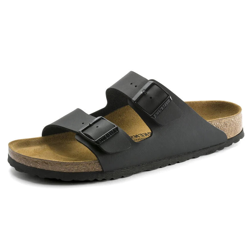 BIRKENSTOCK ARIZONA VEGAN DESERT DUST BLACK MICROFIBER REGULAR