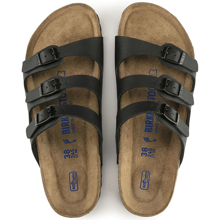 BIRKENSTOCK FLORIDA SOFT FOOTBED BLACK BIRKO FLOR