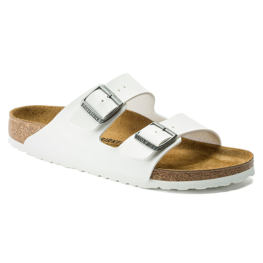 BIRKENSTOCK ARIZONA WHITE/WHITE WHITE BIRKO FLOR REGULAR