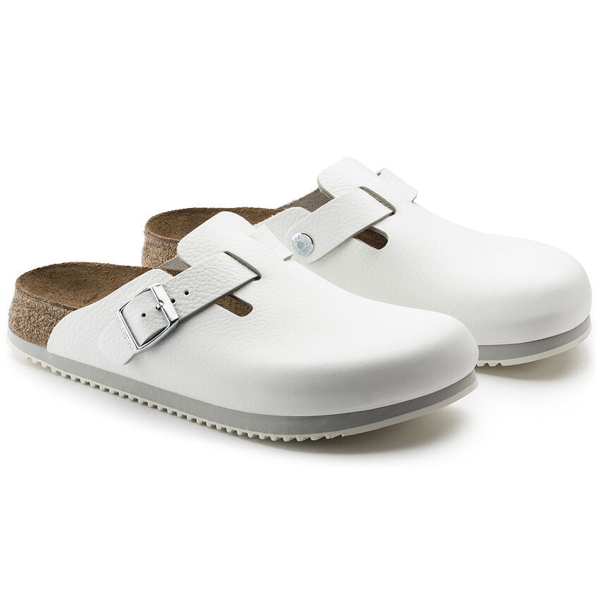 BIRKENSTOCK BOSTON WHITE LEATHER